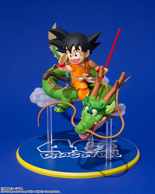 Dragon Ball - Son Goku - S.H.Figuarts - Son Goku & Dragon - 40th Anniversary Edition - PRONTA ENTREGA