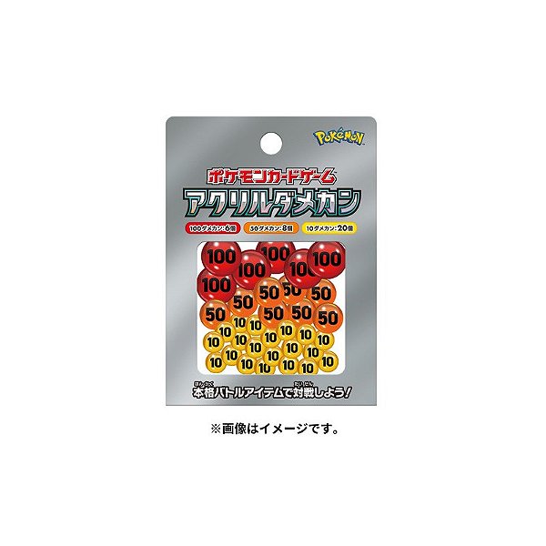 Official Pokémon Center - Contadores de Dano de Acrílico - PRONTA ENTREGA