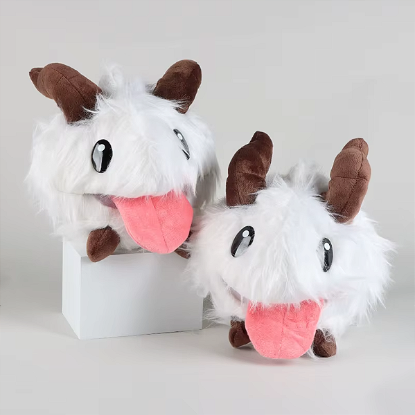 Pelúcia League Of Legends LOL Poro 30cm Branco - PRONTA ENTREGA