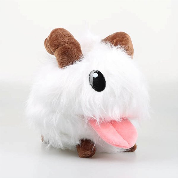 Pelúcia League Of Legends LOL Poro 30cm Branco - PRONTA ENTREGA