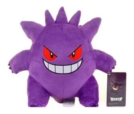 Pokémon Gengar Fantasma Pelúcia Original Nintendo 25cm - PRONTA ENTREGA