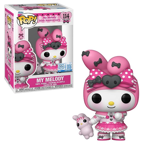Boneco Funko Pop! Sanrio My Melody 50 Anos - My Melody Com Pipi - PRONTA ENTREGA