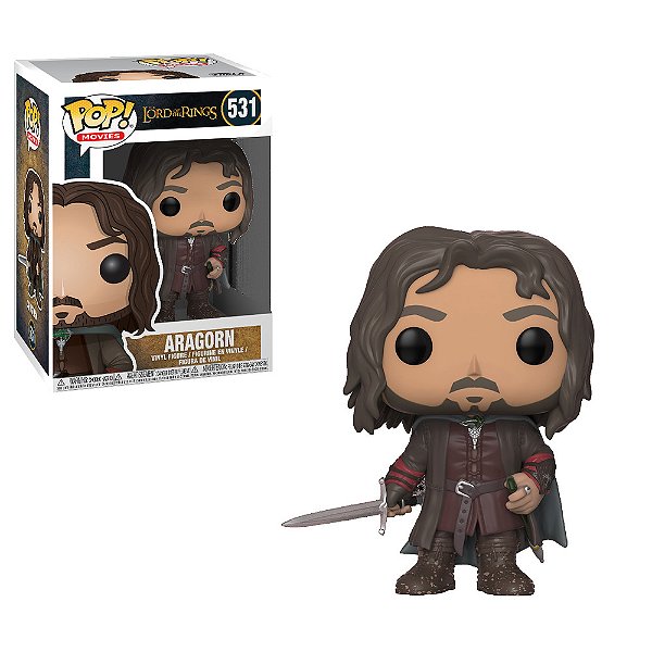 Boneco Funko Pop! Senhor dos Anéis - Aragorn #531 - PRONTA ENTREGA