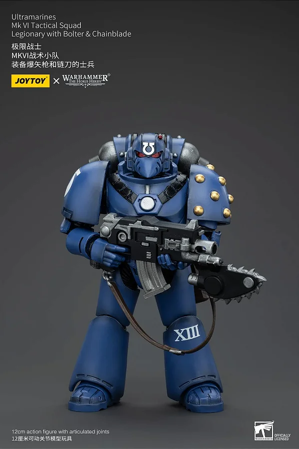 Warhammer 40k - Legionary with Bolter & Chainblade - Mk VI Tatical Squad - Ultramarines 1/18 (JOYTOY) - RESERVA