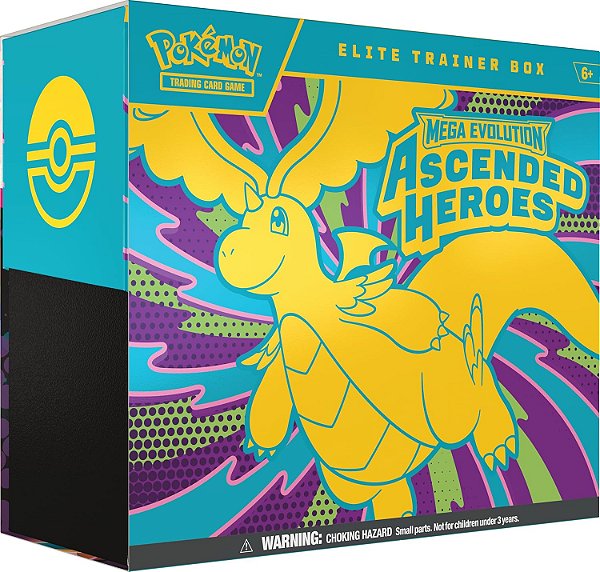Pokémon TCG - Elite Trainer Box - Megaevolution 2.5 - Ascended Heroes (ING) - PRONTA ENTREGA