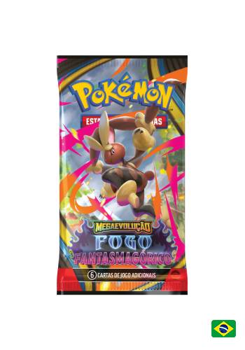 Pokémon TCG - Booster Avulso - Megaevolução 2 - Fogo Fantasmagórico - COPAG (PT-BR)