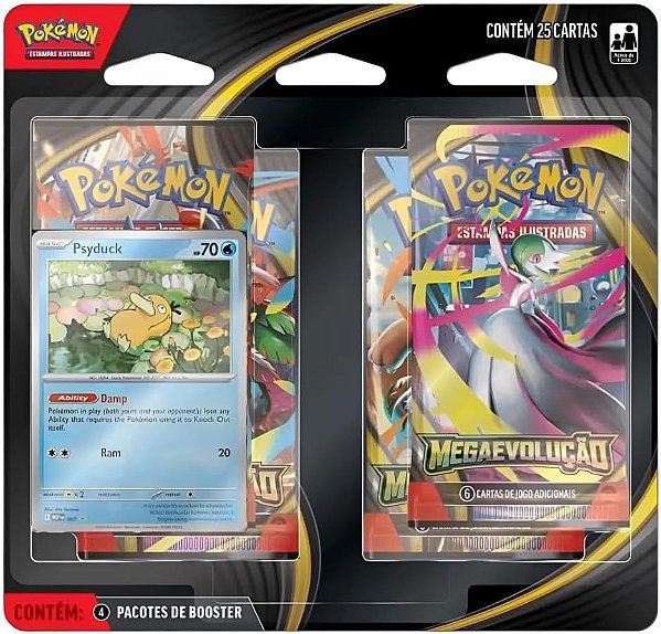 Pokémon TCG - Blister Quadruplo Megaevolução 1 - Megaevolução (PT-BR)