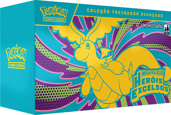 Pokémon TCG - Box Treinador Avançado - Megaevolução 2.5 - Hérois Excelsos - COPAG (PT-BR)