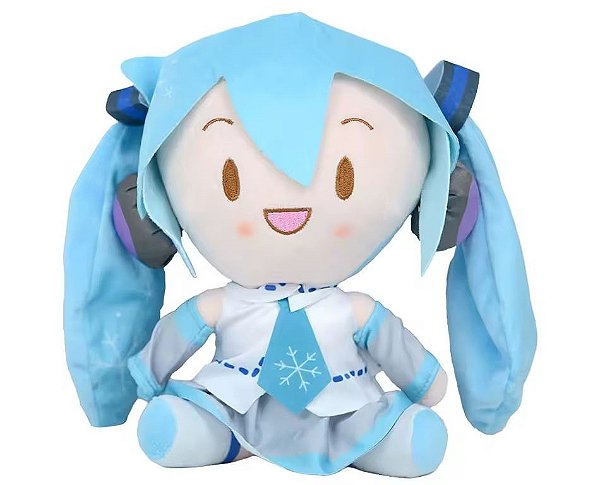 Pelúcia Plush Hatsune Miku Azul 20cm - PRONTA ENTREGA