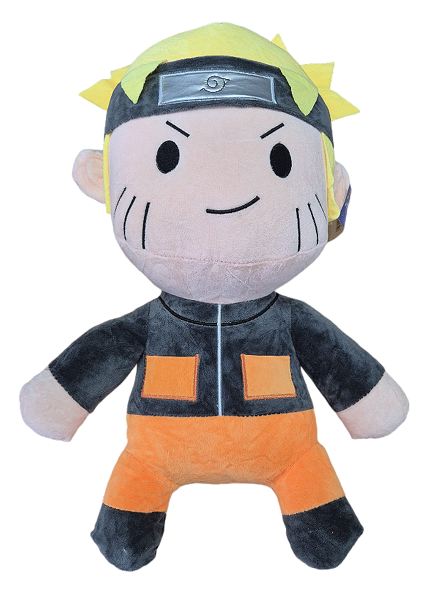 Pelúcia - Naruto Shippuden - Naruto Uzumaki - 45cm - Pronta Entrega