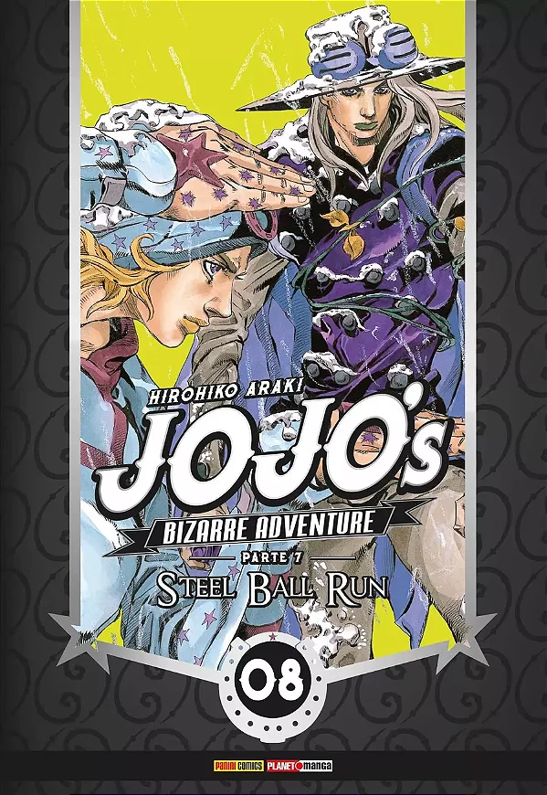 Jojo's Bizarre Adventure - Parte 7: Steel Ball Run - Vol. 08 - Panini - Lacrado - Novo