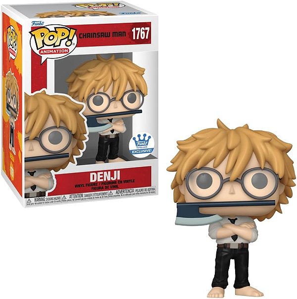 Boneco Funko Pop! Chainsaw Man - Denji Com Machado #1767 - Special Edition - Pronta Entrega