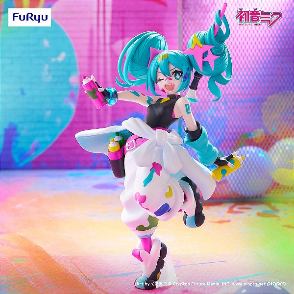 Piapro Characters - Hatsune Miku - Trio-Try-iT Figure - Paint Girl (FuRyu) - Pronta Entrega