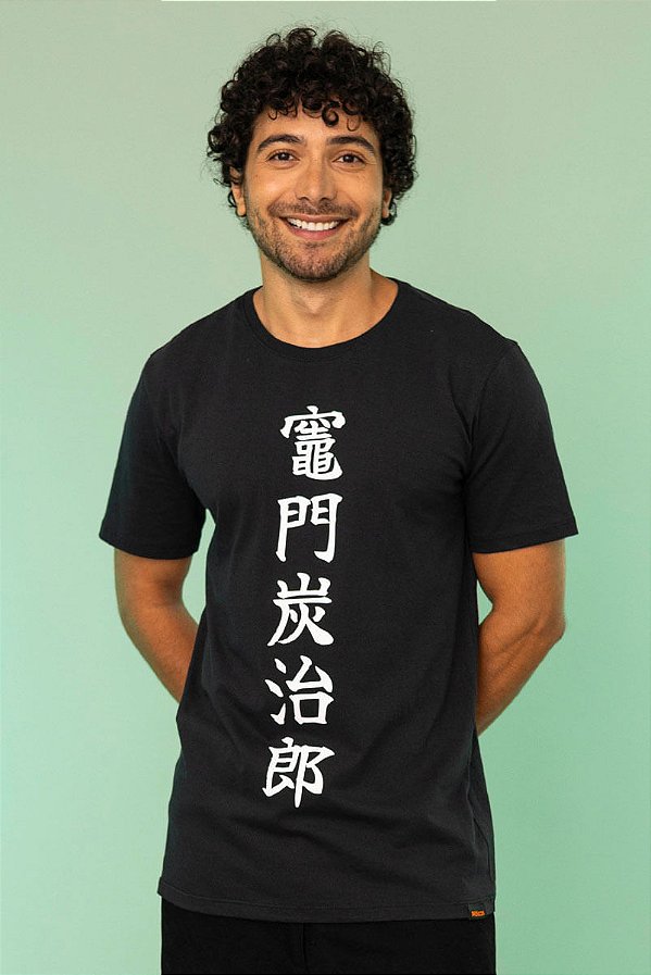 Camiseta Demon Slayer - Tanjiro Kamado - Piticas - PRONTA ENTREGA