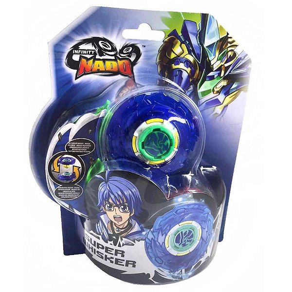 Pião de Batalha Infinity Nado - PlastIc Series - Azul - PRONTA ENTREGA