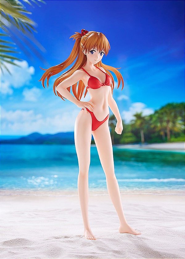 Evangelion Shin Gekijouban - Souryuu Asuka Langley - Beach Queens - Pop Up Parade - Bikini Style, L (Wave) - PRÉ VENDA