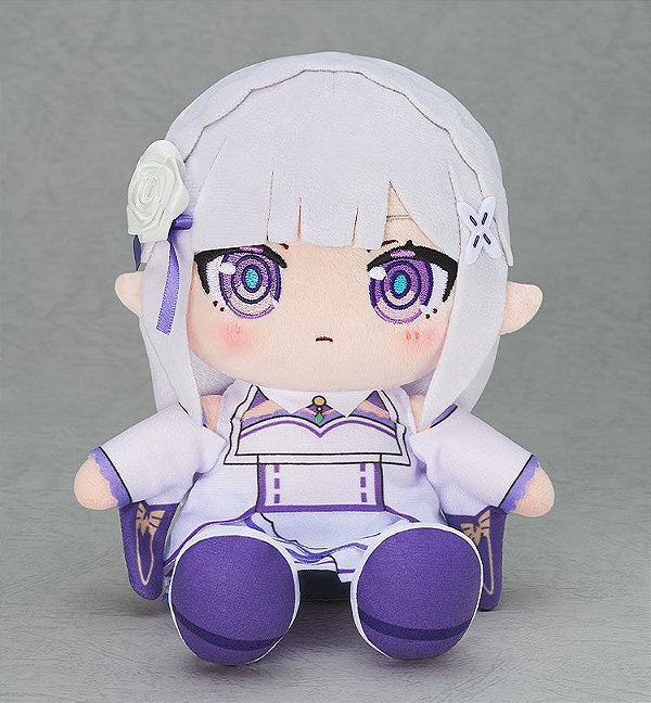 Pelúcia - Re:Zero - Emilia - 17cm (Good Smile Company) - Pronta Entrega