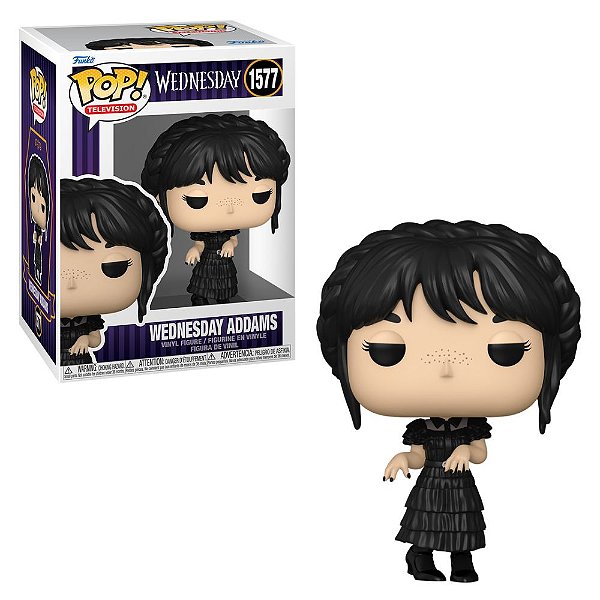 Boneco Funko Pop! Netflix Wandinha - Wednesday Addams #1577 - PRONTA ENTREGA