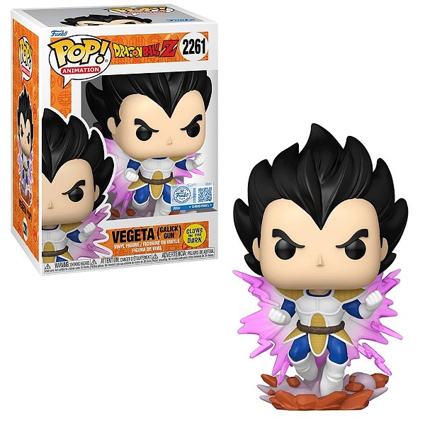 Boneco Funko Pop! Dragon Ball Z - Vegeta Galick Gun (Glow) #2261 - PRONTA ENTREGA