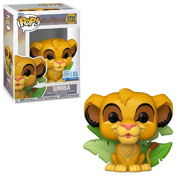 Boneco Funko Pop! Exclusivo Disney O Rei Leao - Simba #1733 - PRONTA ENTREGA
