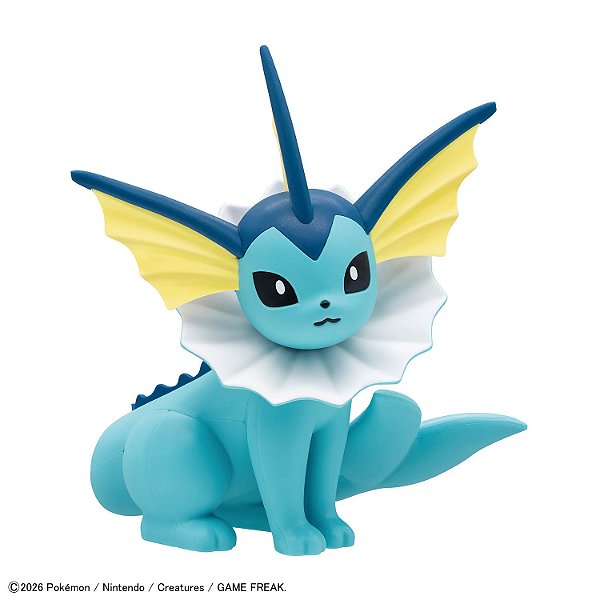 Pokémon - Vaporeon - Pokémon Plamo - Poképla Quick!! (27) (Bandai Spirits) - Pronta Entrega