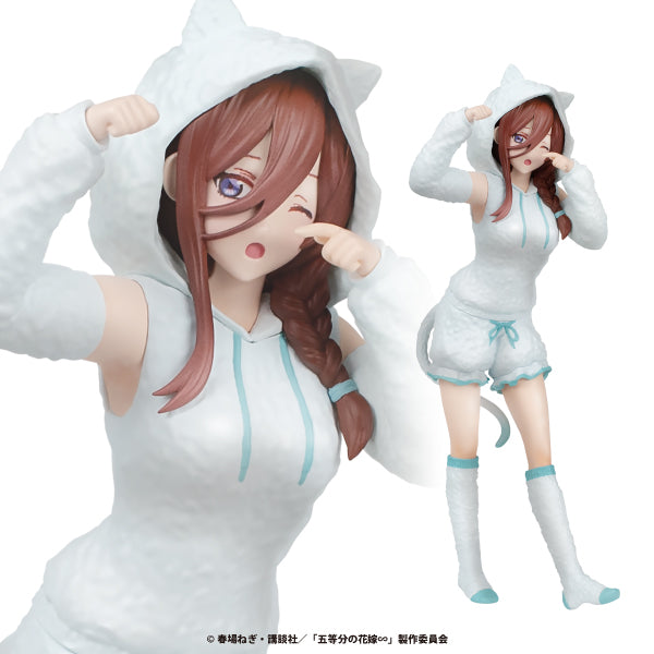 The Quintessential Quintuplets - Nakano Miku - Fascinity Figure - Nekomimi Hoodie (Fukuya) - Pronta Entrega