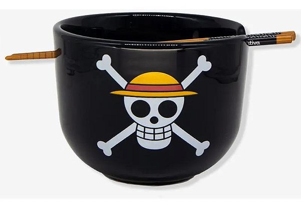 Bowl C/Hashi 500ML - One Piece - Luffy - Zonacriativa - Pronta Entrega