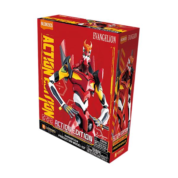 Evangelion Production Model-02 Action Edition - Blokees - PRONTA ENTREGA