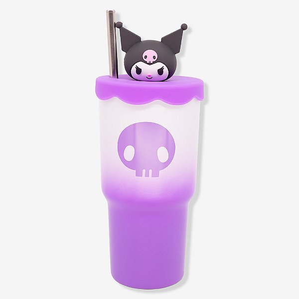 Copo Topper Kuromi - Hello Kitty - 600ml - Zonacriativa - Pronta Entrega