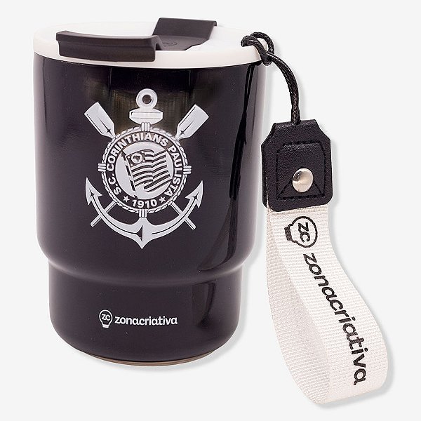 Copo Térmico To Go Corinthians - 400ml - Zonacriativa - Pronta Entrega