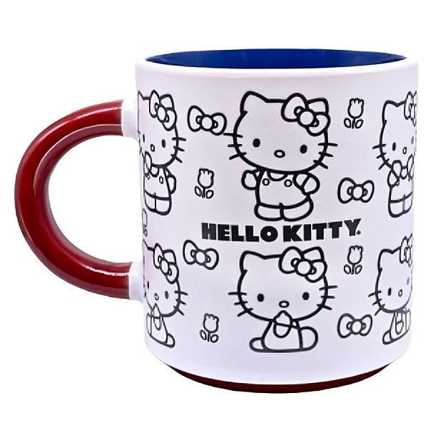 Caneca Grafite 500ml Hello Kitty - Zonacriativa - Pronta Entrega