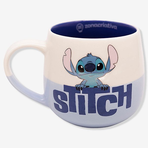 Caneca Maggie Stitch Piscadinha - Disney - 400ml - Zonacriativa - Pronta Entrega
