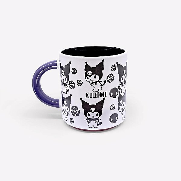 Caneca Grafite Kuromi - Hello Kitty - 500ml - Zonacriativa - Pronta Entrega