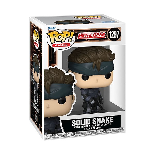 Boneco Funko Pop! Metal Gear Solid - Solid Snake #1297 - PRONTA ENTREGA