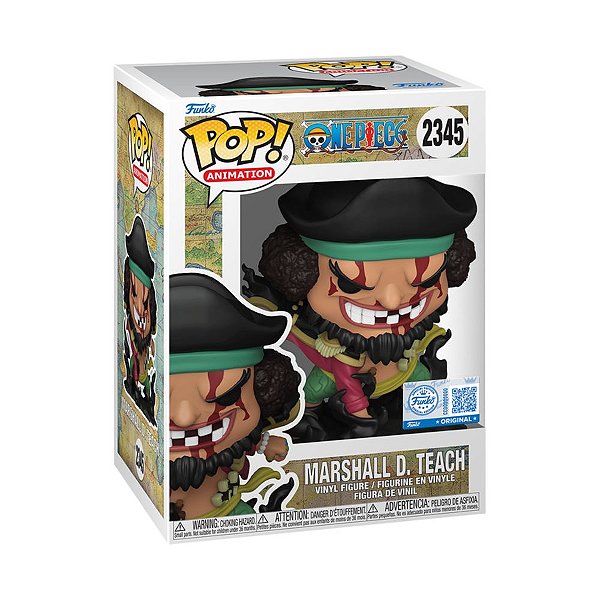 Boneco Funko Pop! Exclusivo One Piece - Barba Negra #2345 - PRONTA ENTREGA