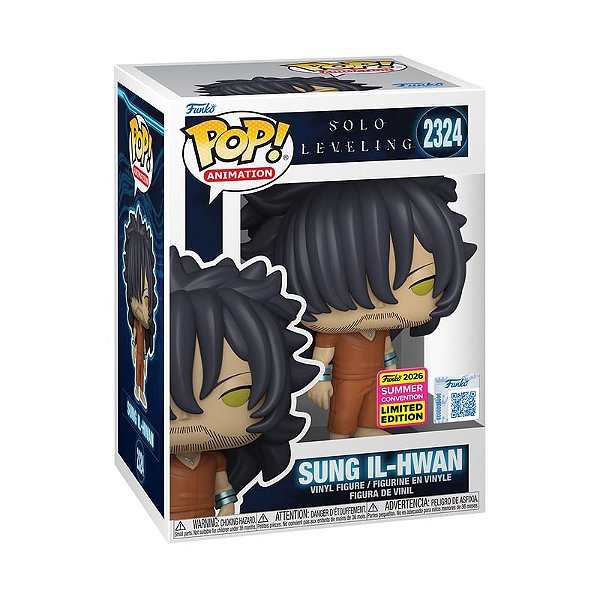 Boneco Funko Pop! Exclusivo SDCC Solo Leveling Sung II-Hwan #2324 - PRONTA ENTREGA