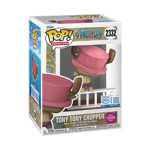 Boneco Funko Pop! Exclusivo One Piece Alabasta - Chopper (Flocked) #2332 - PRONTA ENTREGA