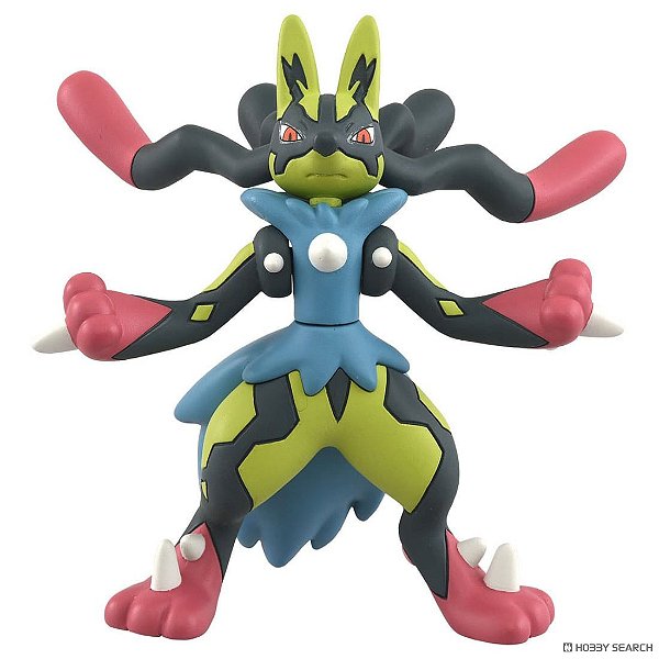 Pocket Monsters - Lucario - MonCollé (2023) - Monster Collection - Kiiroi Mega Lucario - PRONTA ENTREGA