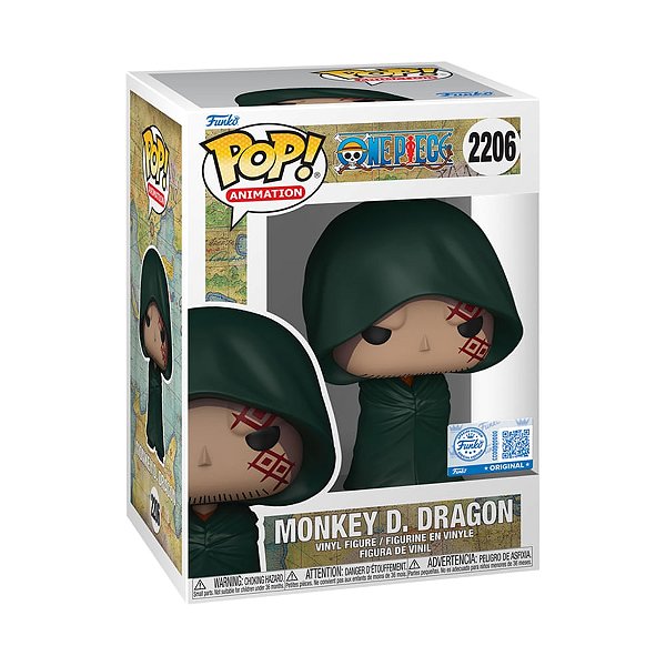 Boneco Funko Pop! Exclusivo One Piece - Monkey D. Dragon #2206 - Pronta Entrega