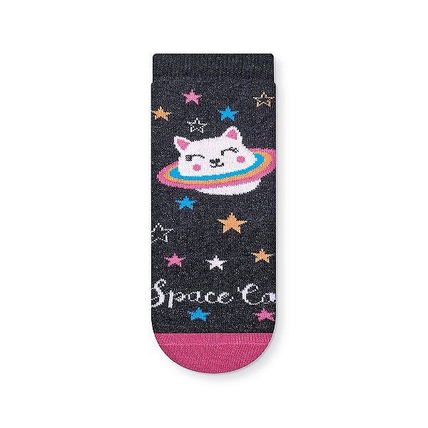Meia Space Cat 31 a 34 Menina