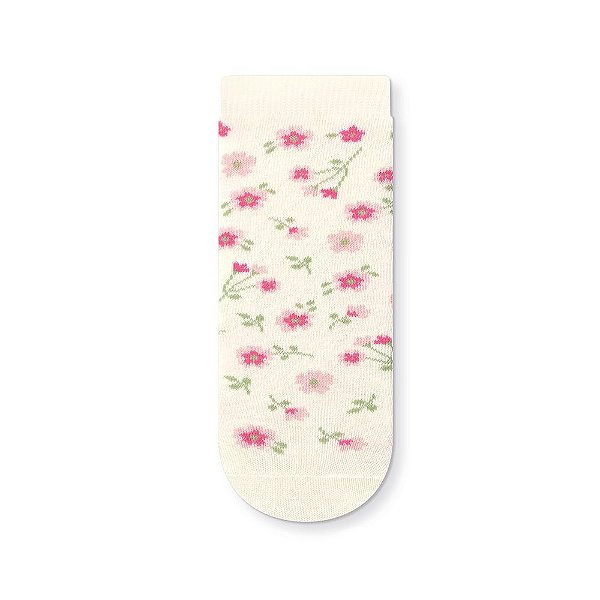 Meia Floral 34 a 39 Menina