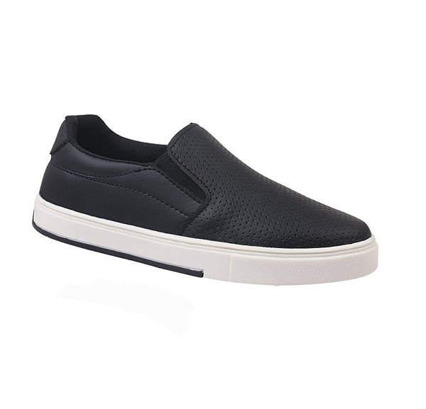 Tênis Slip On Iate Casual Gibizinho Preto