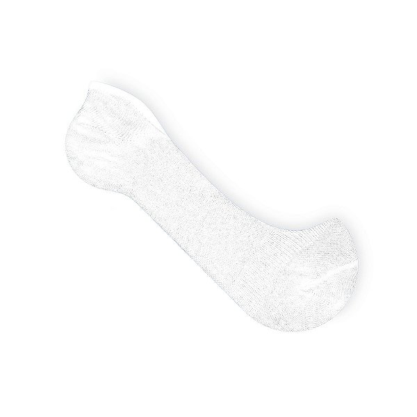 MEIA SAPATILHA MICRO INVISÍVEL FEMININA TAM 34-36 BRANCA