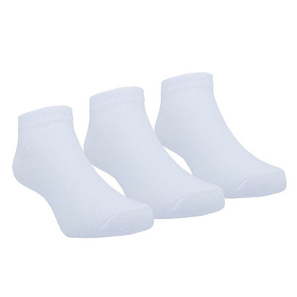 KIT MEIA LISA SOQUETE 3 PARES PIMPOLHO UNISSEX 26 A 30