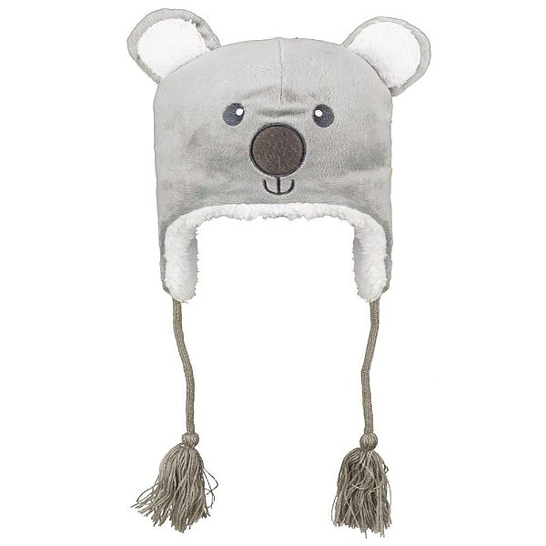 GORRO LUDICO 01-03 ANOS MASCULINO PIMPOLHO CINZA COALA