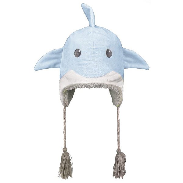 GORRO LUDICO 01-03 ANOS MASCULINO PIMPOLHO AZUL GOLFINHO