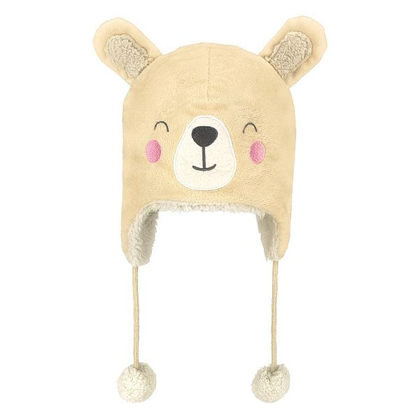 GORRO LUDICO 03-06 ANOS FEMININO PIMPOLHO BEGE LHAMA