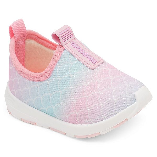 Tênis Pimpolho Candy Colors Sereia Rosa Neoprene Calce Fácil