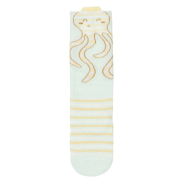 Meia 3/4 tamanho 16 ao 20 masculina Pimpolho polvo azul