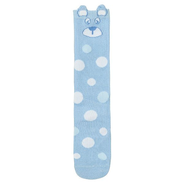 Meia 3/4 tamanho 21 ao 25 masculina Pimpolho urso azul